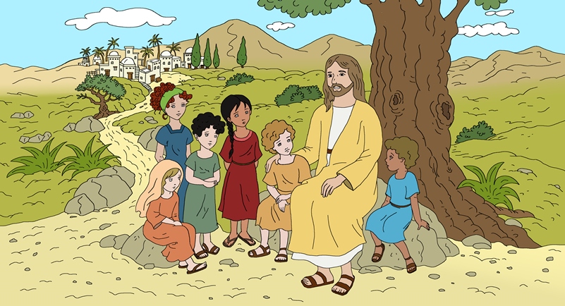 Jésus instruit ses disciples : « Celui qui n'accueille pas le royaume de Dieu à la manière d'un enfant n'y entrera pas »